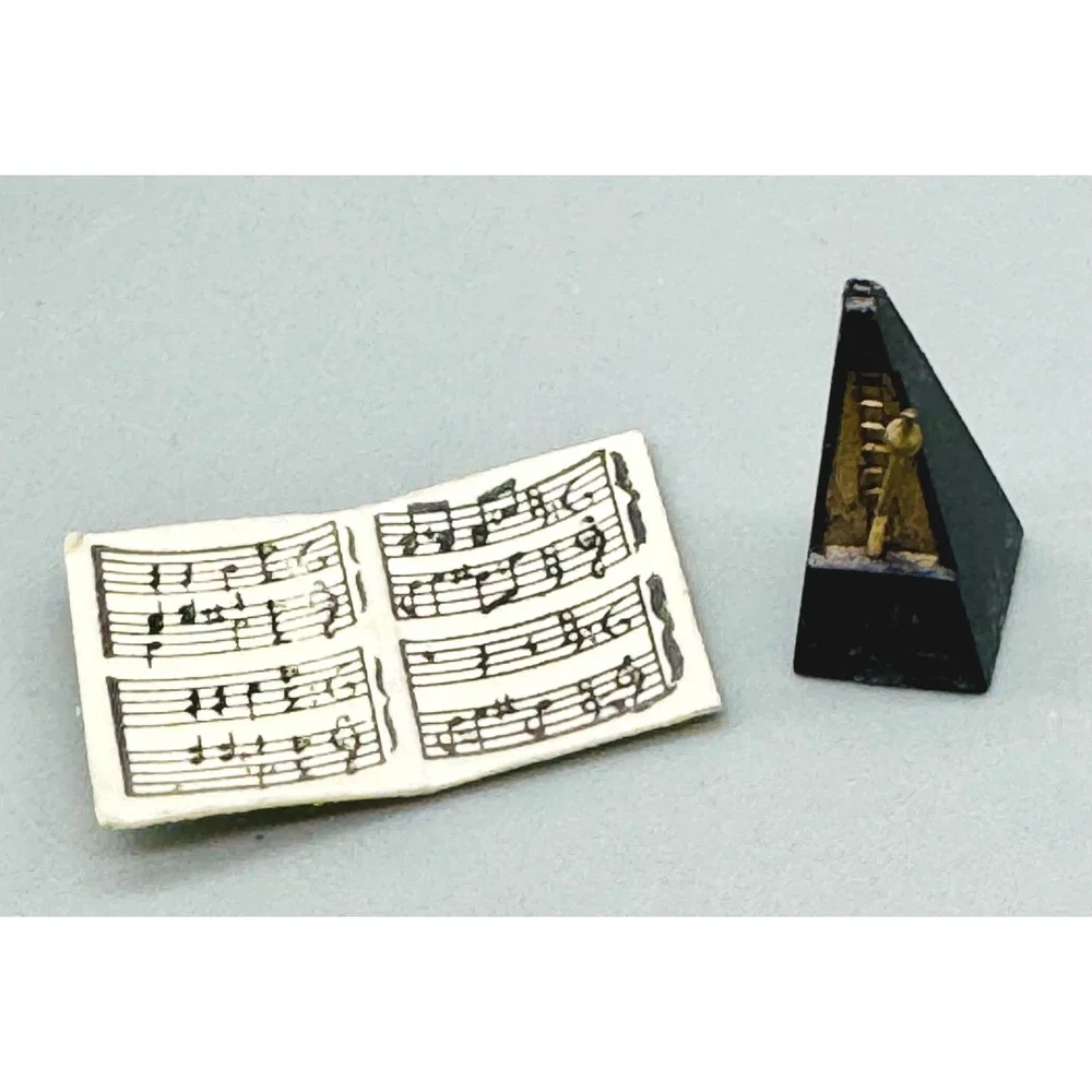 Ideal Petite Princess Dollhouse Furniture Grand Piano‎ Chairs Table Stool